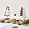 Small Christmas Tree Candle Holder - 16cm x 6.5cm