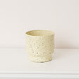 Small Ivory Speckled Iron Planter Pot - 15.5cm