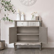 Small Mirrored Storage Sideboard - Tiffany Range