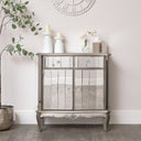 Small Mirrored Storage Sideboard - Tiffany Range - Damaged product