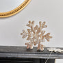 Small Rustic Wooden Snowflake Ornament - 15cm