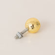 Small Shiny Gold Round Hammered Drawer Knob - 2.5cm