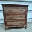 Solid Wood 3 Drawer Chest Of Drawers - Hessian Range DAMAGED SECONDS