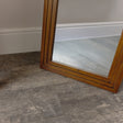 Tall Arched Wooden Stepped Frame Leaner Mirror 160cm x 42cm