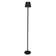 Tall Black Fluted Led Touch Lamp 120cm x 16cm