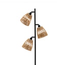 Tall Black Triple Floor Lamp 150cm x 52cm