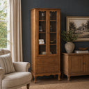 Tall Freestanding Display Drinks Cabinet - Ashwell Range