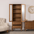 Tall Freestanding Display Drinks Cabinet - Ashwell Range