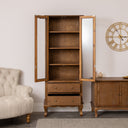 Tall Freestanding Display Drinks Cabinet - Ashwell Range
