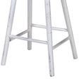 Tall Oak Distressed White Wash Oak Bar Stool