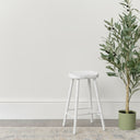 Tall Oak Distressed White Wash Oak Bar Stool