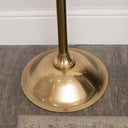 Tall Shiny Antique Gold Metal Coat Rack with 8 Storage Hooks