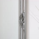 Tall Silver Ornate Bevelled Mirror 47cm x 142cm