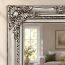 Tall Silver Ornate Mirror 47cm x 142cm