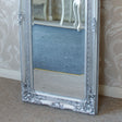 Tall Silver Ornate Mirror