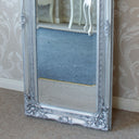 Tall Silver Ornate Mirror