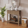 2 Drawer Console / Dressing Table - Hales Pale Wood Range