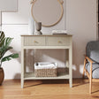 Taupe 2 Drawer Console / Dressing Table - Hales Taupe Range