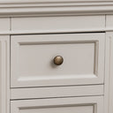 Taupe-Grey Two Drawer Bedside Table - Daventry Taupe-Grey Range