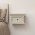 Taupe-Grey Wall Mounted Bedside Table - Daventry Taupe-Grey Range
