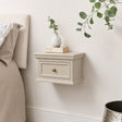 Taupe-Grey Wall Mounted Bedside Table - Daventry Taupe-Grey Range