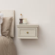 Taupe-Grey Wall Mounted Bedside Table - Daventry Taupe-Grey Range