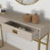 Taupe Two Drawer Console / Dressing Table - Elle Stone Range