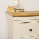 Taupe &amp; Wooden 7 Drawer Chest of Drawers - Claudia Range