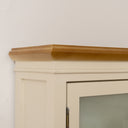 Taupe &amp; Wooden Wall Cabinet with Drawers - Claudia Range