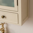 Taupe &amp; Wooden Wall Cabinet with Drawers - Claudia Range