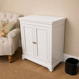Two Door Small Sideboard/Shoe Cabinet with Two Shelves - Daventry Ivory Range