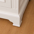 Two Door Small Sideboard/Shoe Cabinet with Two Shelves - Daventry Ivory Range