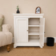 Two Door Small Sideboard/Shoe Cabinet with Two Shelves - Daventry Ivory Range