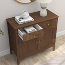 Two Door Two Drawer Sideboard - Hales Dark Wood Range