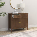 Two Door Two Drawer Sideboard - Hales Dark Wood Range