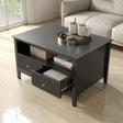 Two Drawer Coffee Table - Hales Black Range