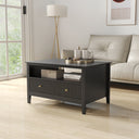 Two Drawer Coffee Table - Hales Black Range