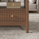 Two Drawer Coffee Table - Hales Dark Wood Range