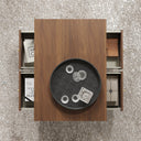 Two Drawer Coffee Table - Hales Dark Wood Range