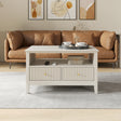 Two Drawer Coffee Table - Hales Taupe Range