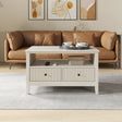 Two Drawer Coffee Table - Hales Taupe Range