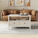 Two Drawer Coffee Table - Hales Taupe Range