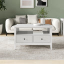 Two Drawer Coffee Table - Hales White Range