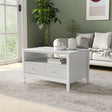 Two Drawer Coffee Table - Hales White Range