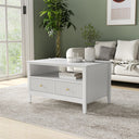 Two Drawer Coffee Table - Hales White Range