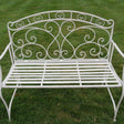 Vintage Cream Garden Bench