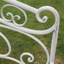 Vintage Cream Garden Bench