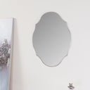 Vintage Frameless Bevelled Wall Mirror 38cm x 50cm