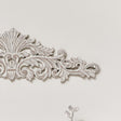Vintage White Fleur De Lys Wall Plaque