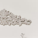 Vintage White Fleur De Lys Wall Plaque
